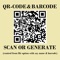 * Write words/sentence and generate  QR-Code with one button,