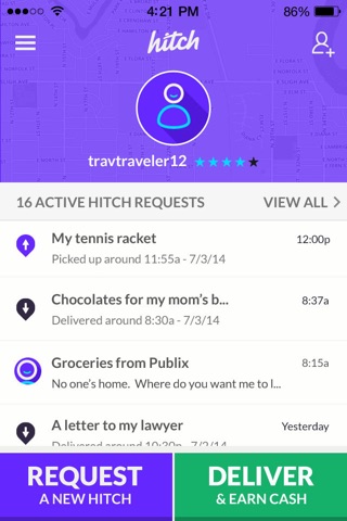 Hitch Crowdsourced Delivery screenshot 2