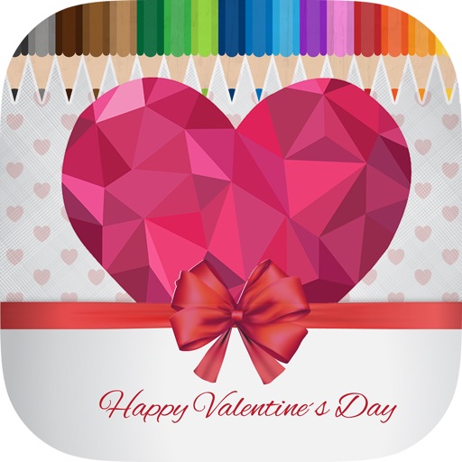 Happy Valentine's Coloring Book iOS App