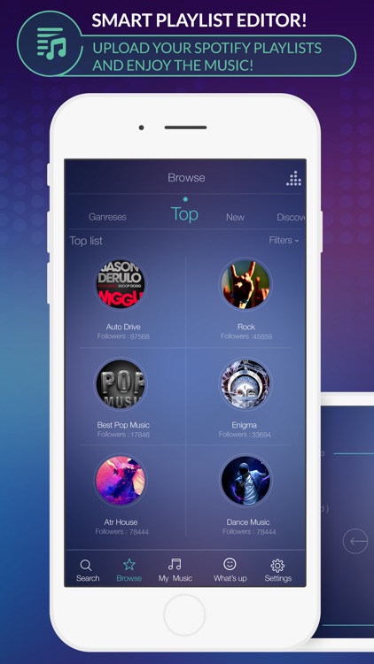 Spoty EQLZR - stream music player with equalizer and lyric search for Spotify premium screenshot-3