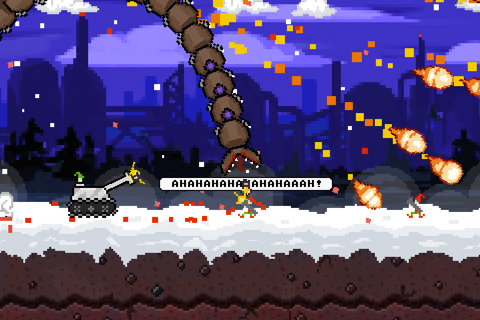 Super Mega Worm Vs Santa Saga screenshot 2