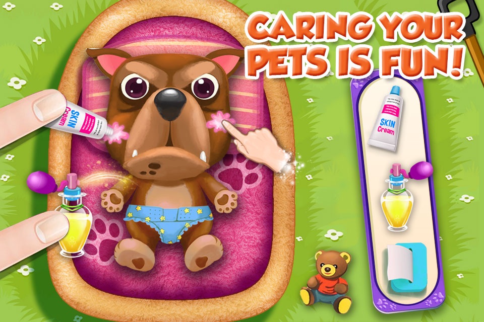 Pets Wash & Dress up - Play Care Love Baby Pets screenshot 3