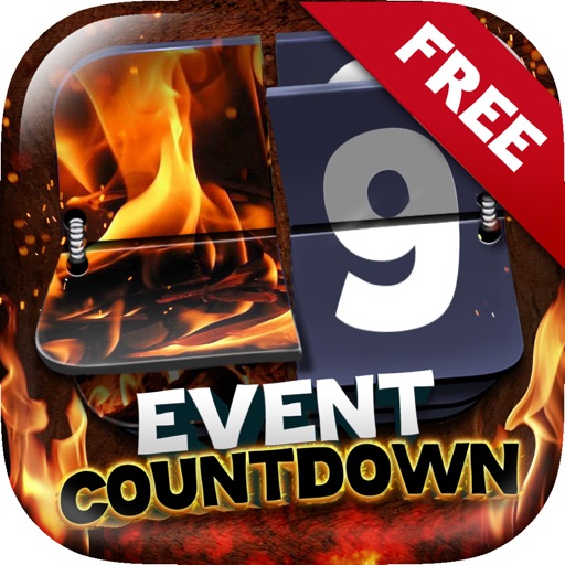 Event Countdown Fashion Wallpaper  - “ Fire & Flame ” Free