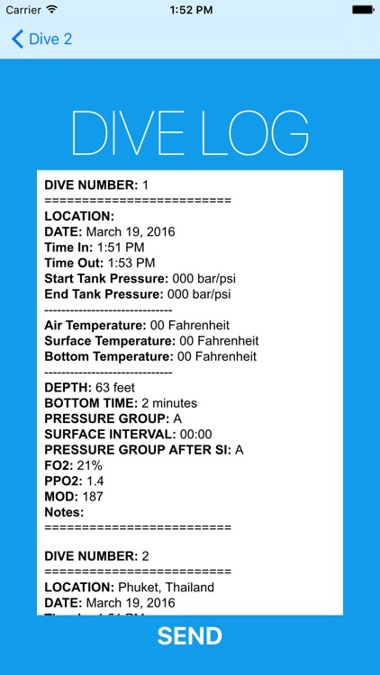 Dive Plan Lite screenshot-4