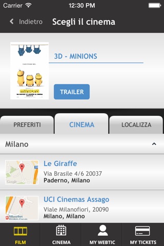 Webtic Prenotazioni Cinema screenshot 2