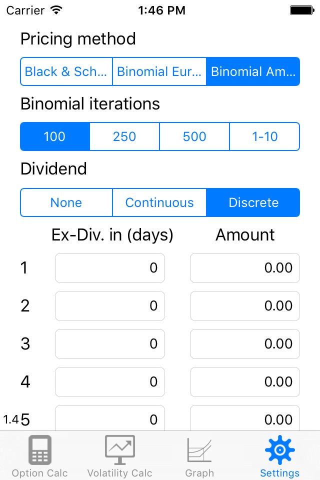 UoA Option Pricer screenshot 4