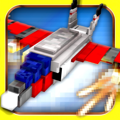 WW2 Military Fighter Aircraft . Blocky War Airplane Game icon