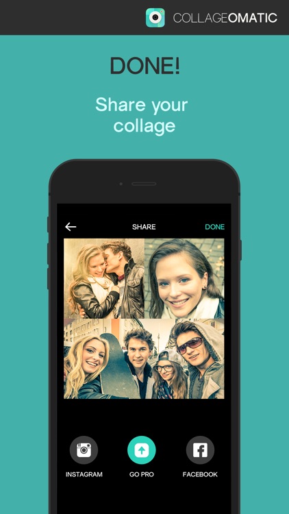 CollageOmatic - the best, easiest, fastest collage making layout app. Free.