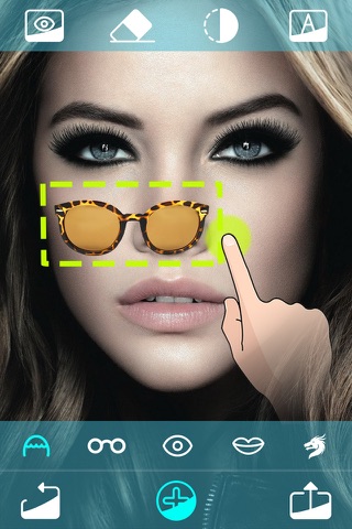 Face Makeup Booth - Sticker Editor to Change Hair & Eye Color, Add Glasses & Tattoos screenshot 4