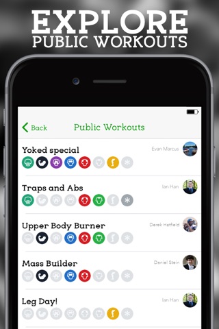 Yoked: Swipe To Build Workout screenshot 4