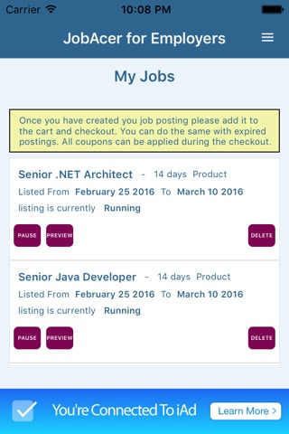 JobAcer for Employers screenshot 2