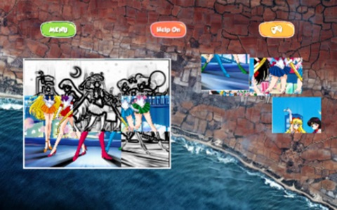 Cartoon Kids Jigsaw Puzzle Game for Sailor Moon screenshot 2