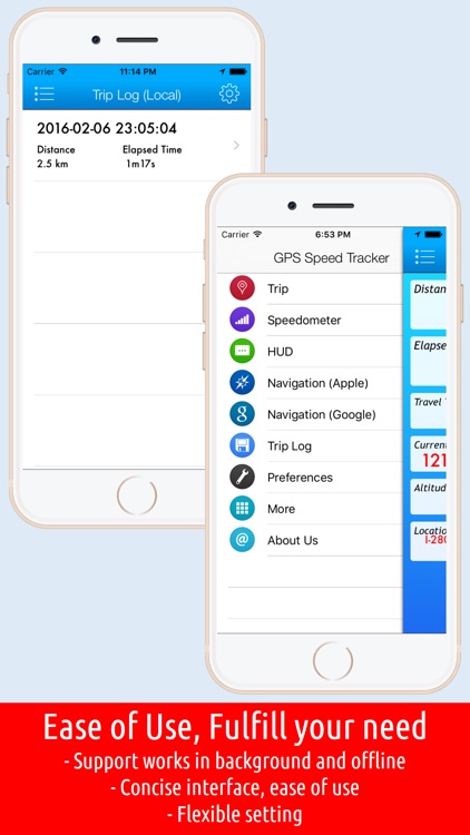 Smart Speed Tracker－GPS Speedometer, HUD and Trip Computer