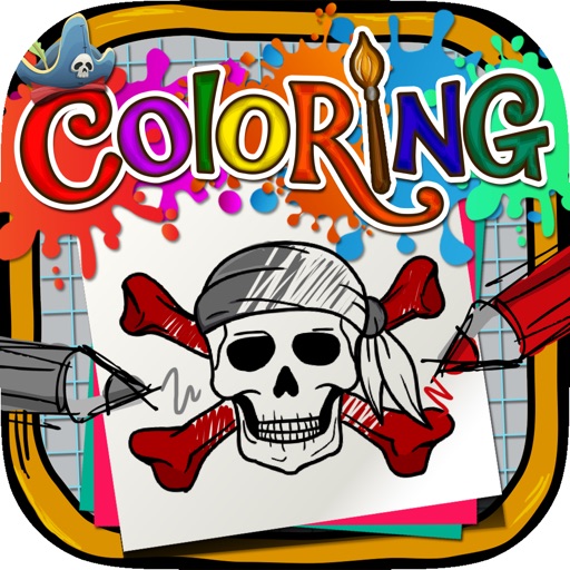 Coloring Book : Painting Pictures on Pirates for Kids Pro icon