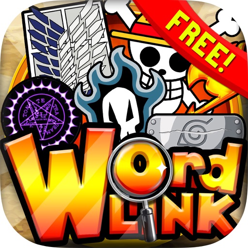 Words Link : Manga Top Hit Characters Search Puzzle Game Free with Friends icon