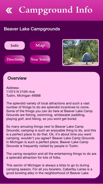 Michigan Campgrounds and RV Parks