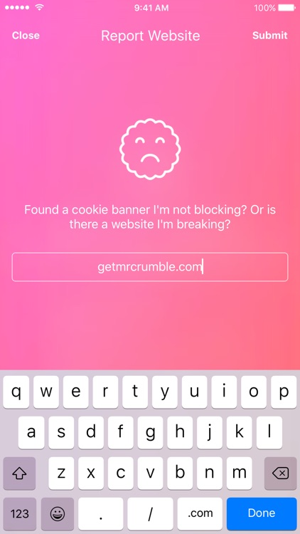 Mr. Crumble - Hide Cookie Banners & Notices