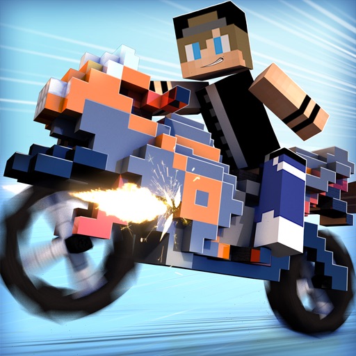 Blocky Motorbikes . Crazy GP Motorbike Racing Game for Kids 3D Icon