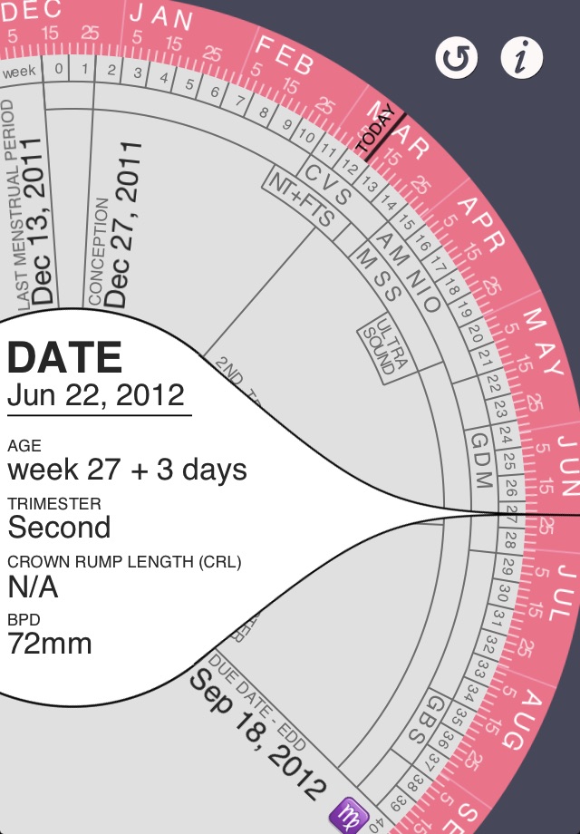 Pregnancy Wheel screenshot 2