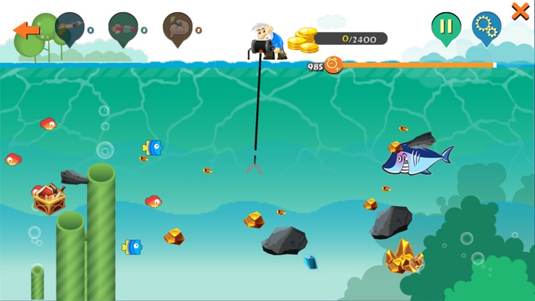 Gold Miner Deluxe - Digger In Deep Sea screenshot-2