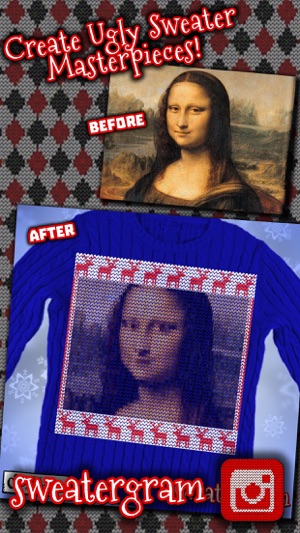 Sweatergram - Ugly Christmas Sweater Camera(圖1)-速報App