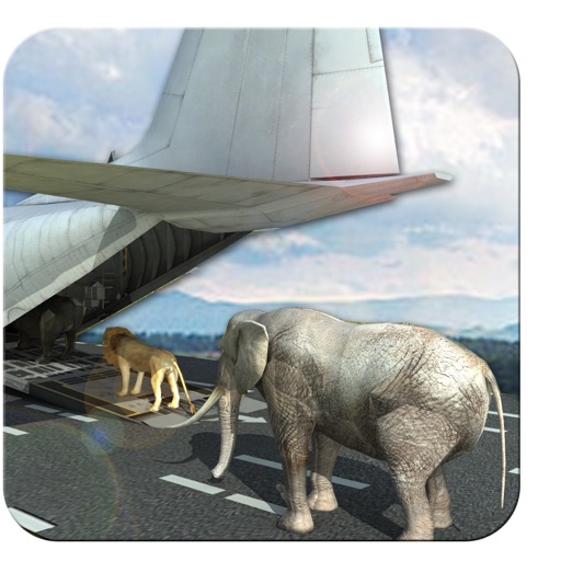 Wild Animal Cargo Plane Transport 3D icon