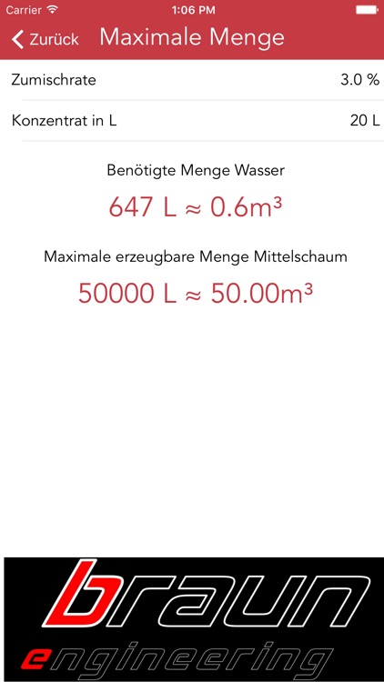 Schaumrechner - braun engineering screenshot-3