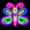 Kids Doodle Art - Neon Paint & Drawing Book Free App