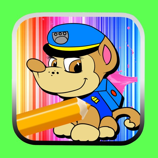 Coloring For Paint Kids Paw Patrol Version
