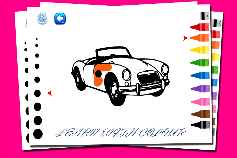 Coloring book Car for kids screenshot 4