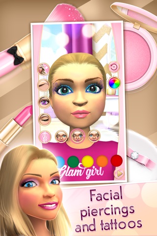 Glam Doll Makeover Games 3D – Beauty Makeup and Hair Salon for Cute Fashion Girl.s screenshot 3