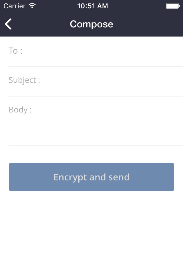 CryptoMailer email encryption™ screenshot 2