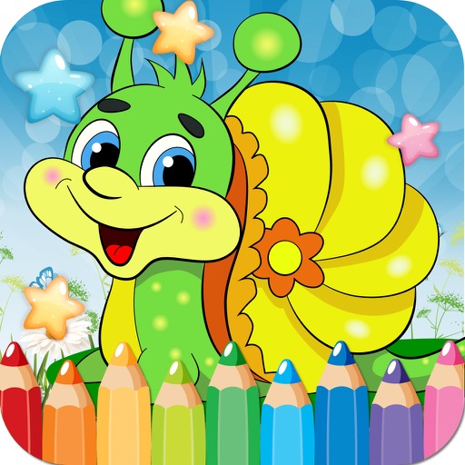 Snail Drawing Coloring Book - Cute Caricature Art Ideas pages for kids by  pisan kemthong
