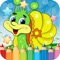 Snail Drawing Coloring Book is an educational game for stimulating creativity of toddlers and preschoolers