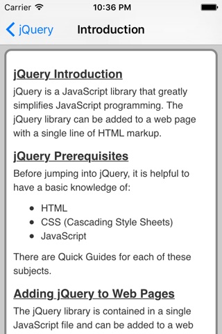 jQuery Pro Quick Guide screenshot 2