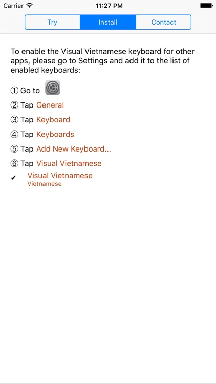 Visual Vietnamese Keyboard