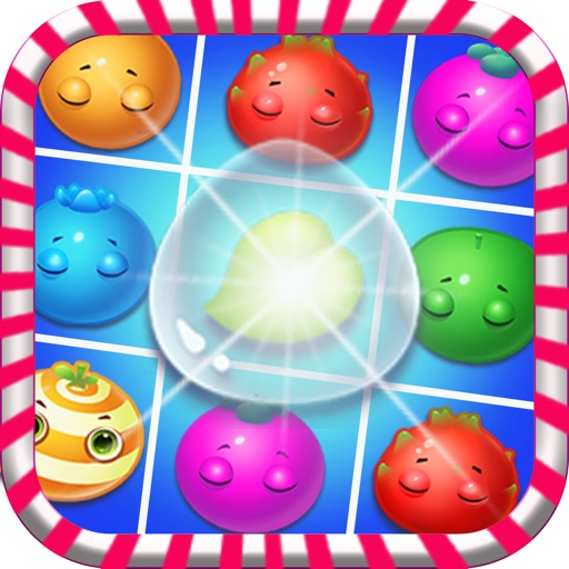Fruit Splash Garden Bump Family : Match 3 Mania Pop Game iOS App