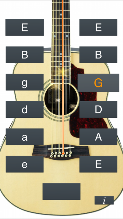 12-String Guitar Tuner Simple Screenshot 2