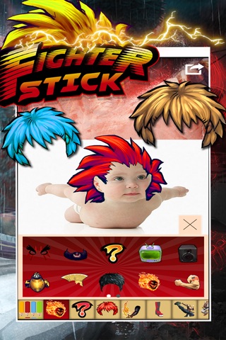 Manga & Anime Fighter Hero Sticker Camera -  Super Street Photo Booth Edition screenshot 3