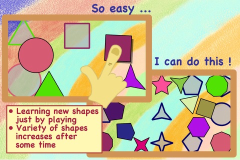 Wiggle Shapes - Touch, Move, Match! For active kids from 3 years screenshot 3