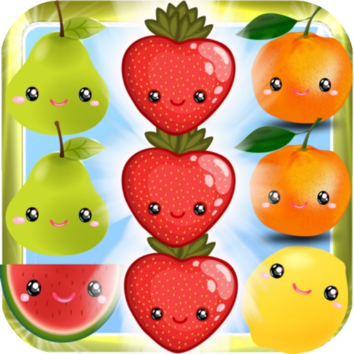 Crazy Fresh Fruit Match-3 Line