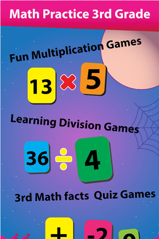 Third Grade Math Common Core State Standards Education Games screenshot 2