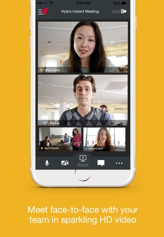 Fuze Meetings for iPhone screenshot 2