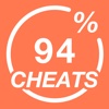 Cheats for 94% - Answers