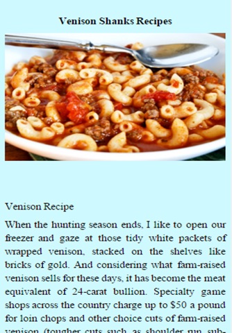 Venison Recipes screenshot 3
