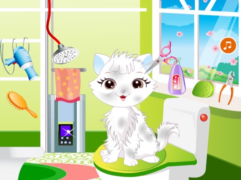 New Kitty Spa Game HD screenshot 2