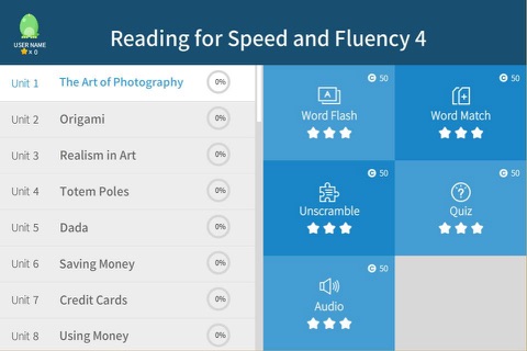 Reading for Speed and Fluency 4 screenshot 4