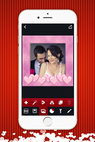 Romantic Love Photo Editor –  Make Collages & Beautify Pics With Stickers, Text, Filters And Frames screenshot 2