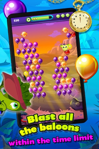 Lumin pop in Volcano Island, blast your way throw 60 colorful puzzles balloon games screenshot 2