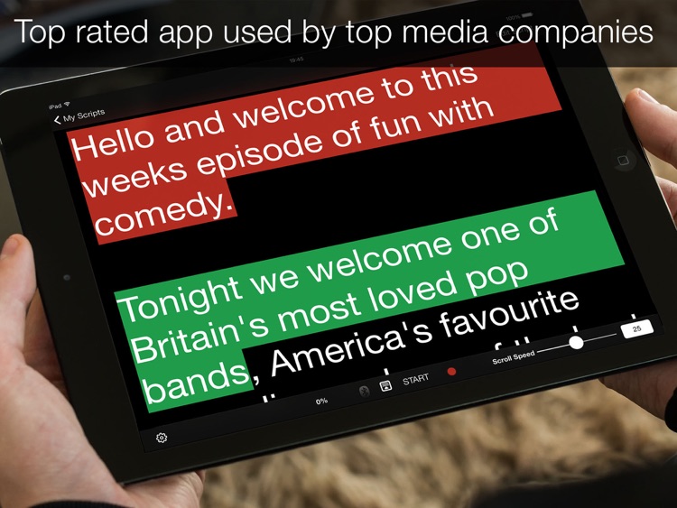 Teleprompter Pro - Scripts, Lyrics & Speech Mirror Prompter screenshot-4